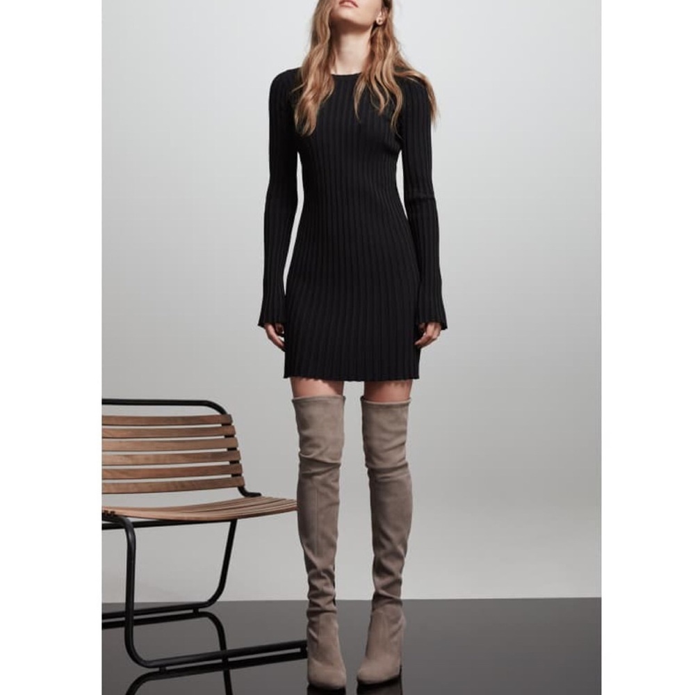 Stuart Weitzman Highland suede over the knee boots Topo gray 6.5